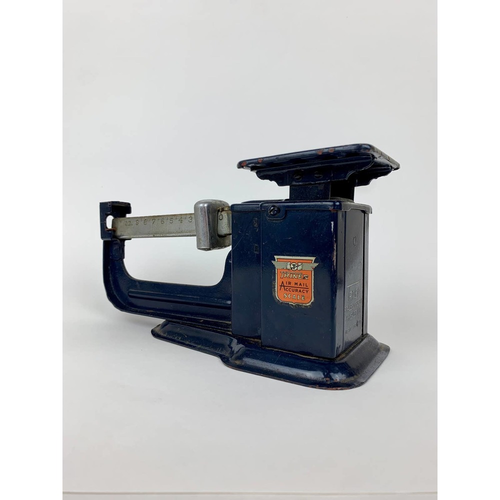 Vintage Triner Air Mail Accuracy Iron Scale Chicago, Ill. Retro WW2 Post Office